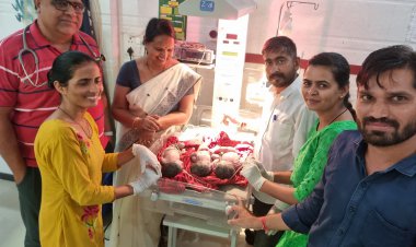 महिला ने एक साथ दिया तीन बच्चियो को जन्म,चिकित्सको ने करवाई नॉर्मल डिलीवरी