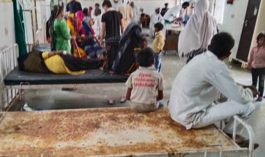 आर्दश सामुदायिक स्वास्थ्य केन्द्र पर संसाधन एंव स्टाफ के अभाव मे  मरीज परेशान