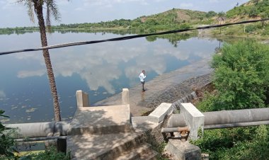 गुरलाँ का रणजीत सागर तालाब छलका: पर्यटकों का आकर्षण स्थल बना