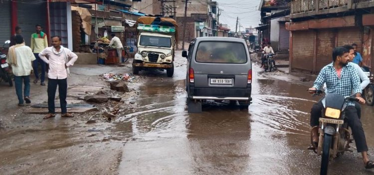 लगातार हो रही झमाझम बारिश से लबालब खेत-खलियान: रास्ते अवरुद्ध