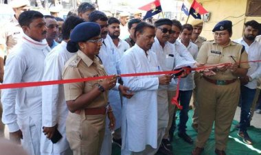 बगड तिराया पुलिस चौकी थाने में हुई क्रमोन्नत: मेवात विकास बोर्ड अध्यक्ष जुबेर खान ने किया उदघाटन