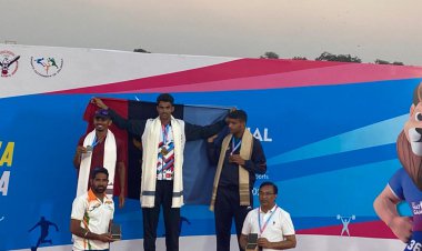 नगर क्षेत्र के गांव थून निवासी जाकर खान ने नौकायन प्रतियोगिता में जीता स्वर्ण पदक