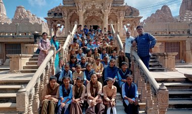 सरकारी विद्यालय में व्यावसायिक शिक्षा योजनान्तर्गत कक्षा 7 व 8 के छात्र छात्राओं का 5 दिवसीय वोकेशनल एजुकेशन एक्सपोजर कैम्प का समापन