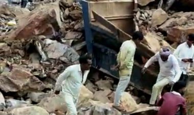 अवैध खनन के चलते पहाड़ी उपखण्ड मे फिर हुआ बडा हादसा: विजासना में भरभरा ढही खान दो की मौत