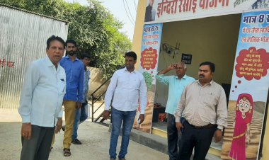 उपखंडाधिकारी मुनिदेव यादव ने किया इन्द्रा रसोई का औचक निरीक्षण