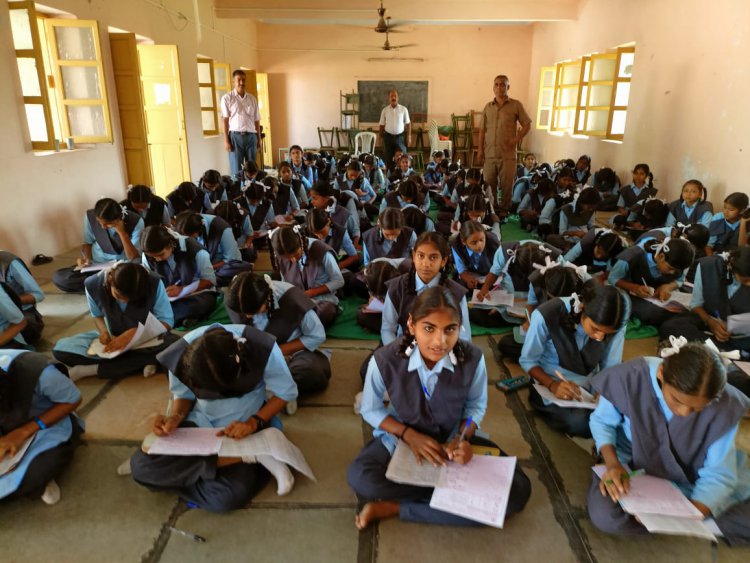 बालिका विद्यालय सादड़ी में अखिल भारतीय संस्कृति ज्ञान परीक्षा का हुआ आयोजन