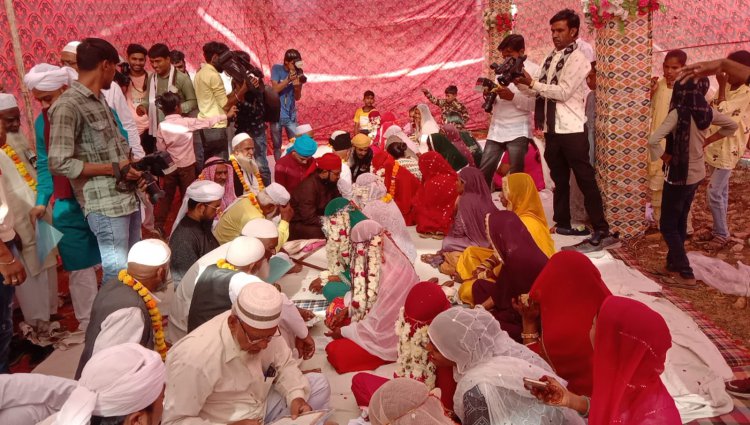 मुश्तरका शादी सम्मेलन में 11 जोड़े बने हमसफ़र: अगले साल होगा 386 रूपये में 71 जोड़ो का निकाह
