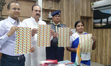स्काउट गाइड स्थापना दिवस पर हुआ स्टीकर विमोचन
