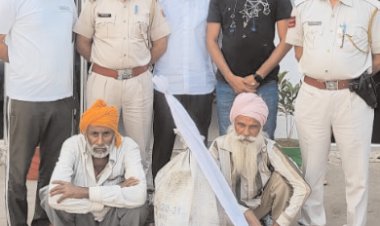 नौगांवा थाना पुलिस की कार्यवाही: 312 बोर अवैध देसी कट्टे सहित हथियार बनाने वाले उपकरणों के साथ दो गिरफ्तार