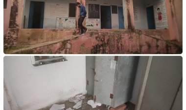 राजकीय प्राथमिक विद्यालय के रिकॉर्ड में 32 नामांकन: लेकिन मौके पर एक भी विद्यार्थी नही उपस्थित, गुरुजी बोले-बच्चे आए नहीं