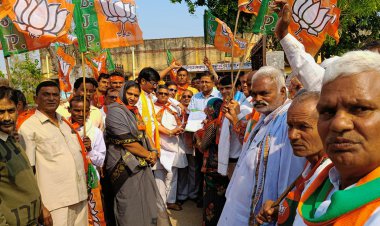 बीजेपी कार्यकर्त्ताओं ने क्षेत्र की विभिन्न समस्याओं के लिए राज्यपाल के नाम उपखण्ड अधिकारी को सौंपा ज्ञापन