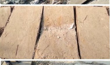 नगरपालिका प्रशासन की अनदेखी के कारण हो सकता हैं बड़ा हादसा: आनन-फानन में घटिया सामग्री से डलवाए फैरोकवर, दो दिन भी नहीं चले