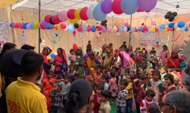 खुशी परियोजना द्वारा सुवाणा मे आयोजित बाल मेले मे आंगनबाड़ी के बच्चों ने मचाई धूम