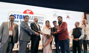अंतरराष्ट्रीय स्टोन मार्ट 2022 में मकराना के शिल्पकारों को मिला अवार्ड