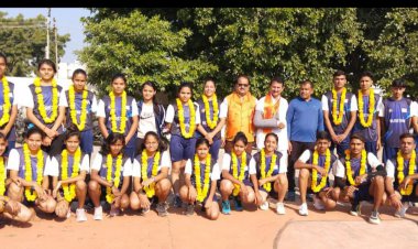 गरासिया के नेतृत्व में राजस्थान ड्रॉप रोबॉल हरिद्वार रवाना