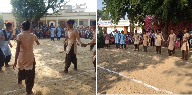 महात्मा गांधी बालिका विद्यालय रामगढ़ में हुई क्रीड़ा प्रतियोगिता आयोजित: खेल को खेल की भावना से खेलें-हेमलता