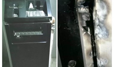 पुलिस की सर्तकता से 32लाख से भरी एटीएम मशीन को काटने का प्रयास विफल