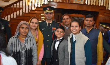 किसान के बेटे ने ली लेफ्टिनेंट पद की शपथ