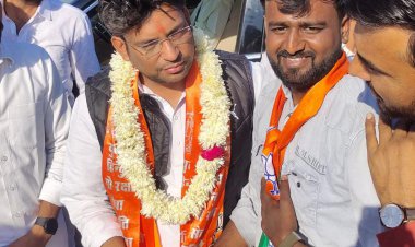 भाजपा युवा मोर्चा प्रदेशाध्यक्ष हिमांशु शर्मा पहुंचे मकराना कार्यकर्ताओं ने किया जोरदार स्वागत