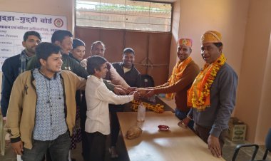 पंचायत सहायकों का किया अभिनंदन