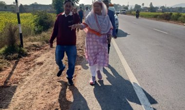 राहुल गांधी की भारत जोड़ो यात्रा को लेकर विधायक साफिया खान ने किया अलवर दिल्ली मार्ग का निरीक्षण