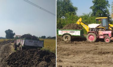 मशीनों से कार्य करवा कर मजदूरों के हक पर डाँका डाल रहे सरपंच-सचिव