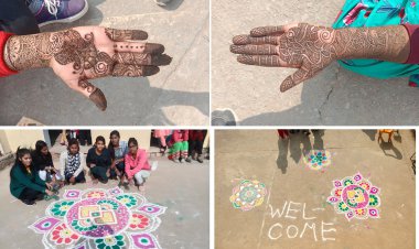 रैणी के सरकारी कोलेज मे मेहंदी, रंगोली और प्रश्नोत्तरी प्रतियोगिता का हुआ आयोजन