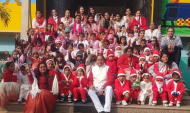 बानसूर के एसएमपीएस विद्यालय में मनाया गया क्रिसमस दिवस