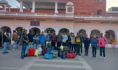 केशव कुमार गोठवाल के नेतृत्व में रोवर्स रेंजर्स को राज्य स्तरीय शिविर के लिए किया प्रस्थान