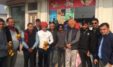 पूर्व आईजी हरिप्रसाद शर्मा का किया स्वागत