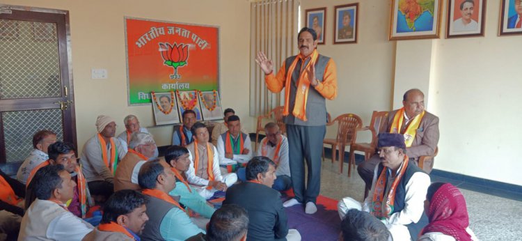 बानसूर में भाजपा कार्यकर्ताओं की बैठक हुई आयोजित
