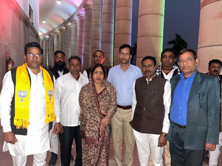 वैष्णव ब्राह्मण समाज प्रतिनिधि मंडल ने सांसद रंजीता कोली के नेतृत्व में की रेलमंत्री अश्विनी वैष्णव से की मुलाकात