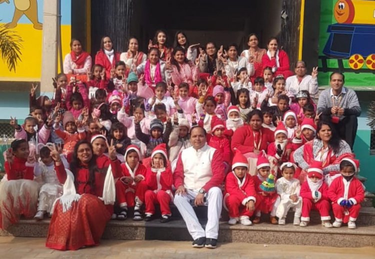 बानसूर के एसएमपीएस विद्यालय में मनाया गया क्रिसमस दिवस