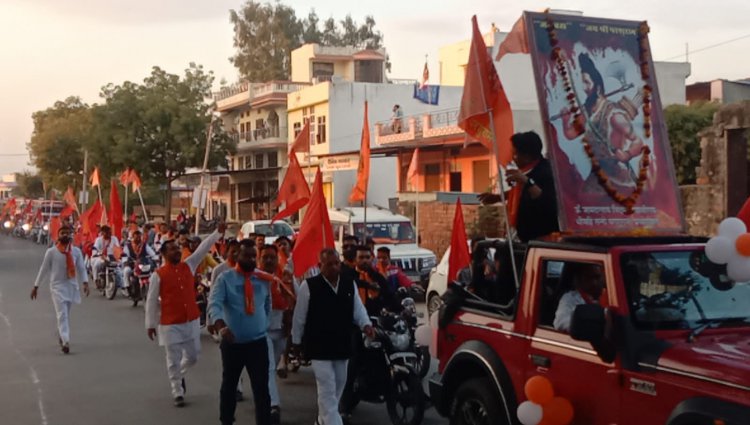 परशुराम के जयकारों के साथ निकली परशुराम कुंड यात्रा: वाहन रैली व पुष्प वर्षा से भव्य स्वागत