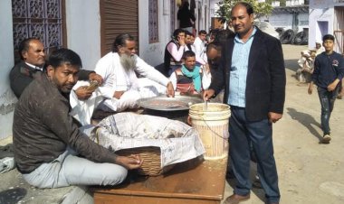 ठाकुरजी महाराज मंदिर पर पोषबडा कार्यक्रम हुआ आयोजित