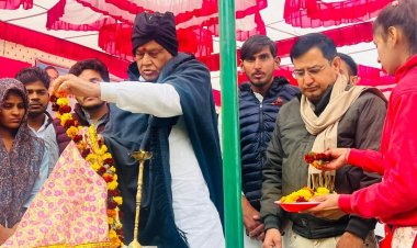 डॉक्टर किरोड़ी लाल मीणा ने छात्र संघ महुआ कार्यालय का किया उद्घाटन