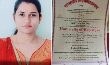 नवलगढ़ निवासी जया शर्मा को मिली राजस्थान विश्वविद्यालय से पीएचडी उपाधि