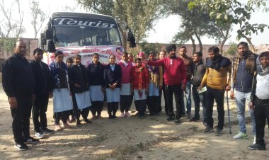 एक दिवसीय व्यवसायिक शैक्षणिक भ्रमण पर अलवर पर भेजे राजकीय उच्च माध्यमिक विद्यालय अलावडा के तीन सौ विद्यार्थी