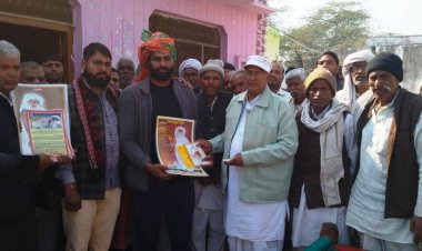 मूकबधिर नैशनल चेंम्पियन घनश्याम पहलवान का भव्य स्वागत