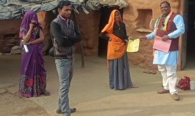 भर्तहरि बाबा के आशीर्वाद के बाद मुकेश कुमार सांवरिया ने गांव गांव शुरू किया जनसंपर्क