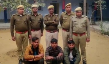 वैर मे फायरिंग व लूट के प्रयास के मामले में पुलिस की त्वरित कार्यवाही: 3 ईनामी बदमाशों को किया गिरफ्तार, अवैध देशी कट्टा जप्त