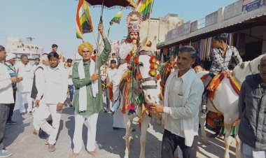 नौगावा मे धूमधाम से मनाई गई देवनारायण जयंती