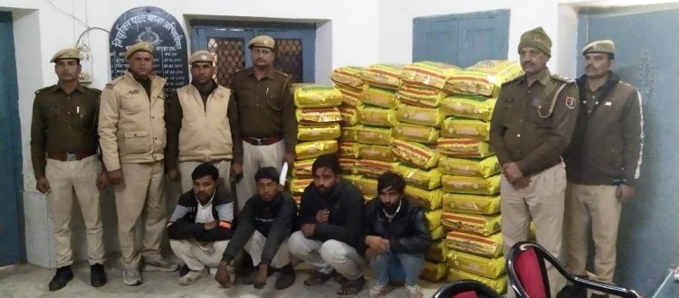 पचोरी चावल के 54 कट्टे बरामद: चोरो को गिरफ्तार कर भेजा जेल