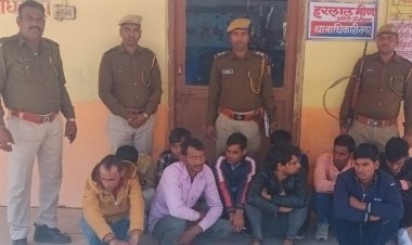 नगर  में ऑपरेशन गार्जियन्स अभियान के तहत 10 आरोपियों को किया गिरफ्तार