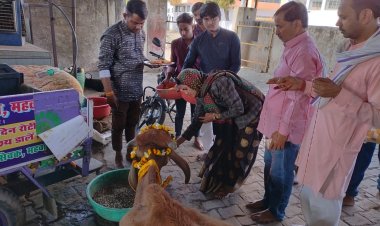 गौ सेवकों के साथ गौपुत्र सेना ने गौ माताओं को गले लगा कर मनाया गौ-आलिंगन दिवस
