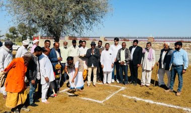 हीरवाना गौशाला में नंदीशाला की रखी आधारशिला:राज्य सरकार द्वारा एक करोड़ 57 लाख की लागत से निर्माण