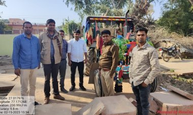 वन विभाग की कार्यवाही -अवैध खनन कार्य करते चार ट्रैक्टर ट्रौली  किए जप्त : खनन माफियाओं में मचा हड़कंप