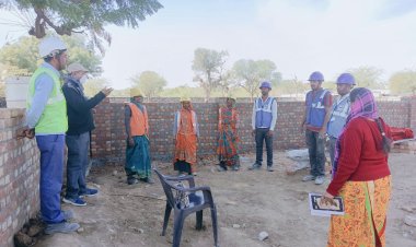 सामुदायिक जागरूकता एवं जनसहभागिता कार्यक्रम के तहत श्रमिकों को पढ़ाया सुरक्षा का पाठ