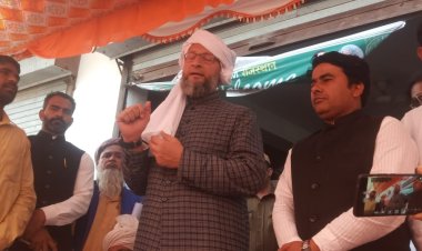 AIMIM के चीफ एडवोकेट असदुद्दीन औवेसी का रामगढ में हुआ जोरदार स्वागत