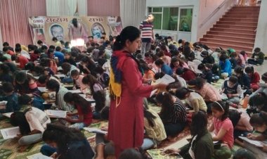 खैरथल मे हरि ओम नमः शिवाय धार्मिक लेखन प्रतियोगिता हुई संपन्न